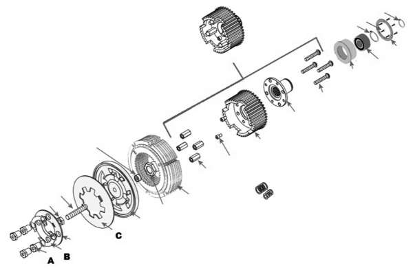 KUPPLUNGSTEILE FÜR PRIMO RIEMENKITS UND PRO-CLUTCH